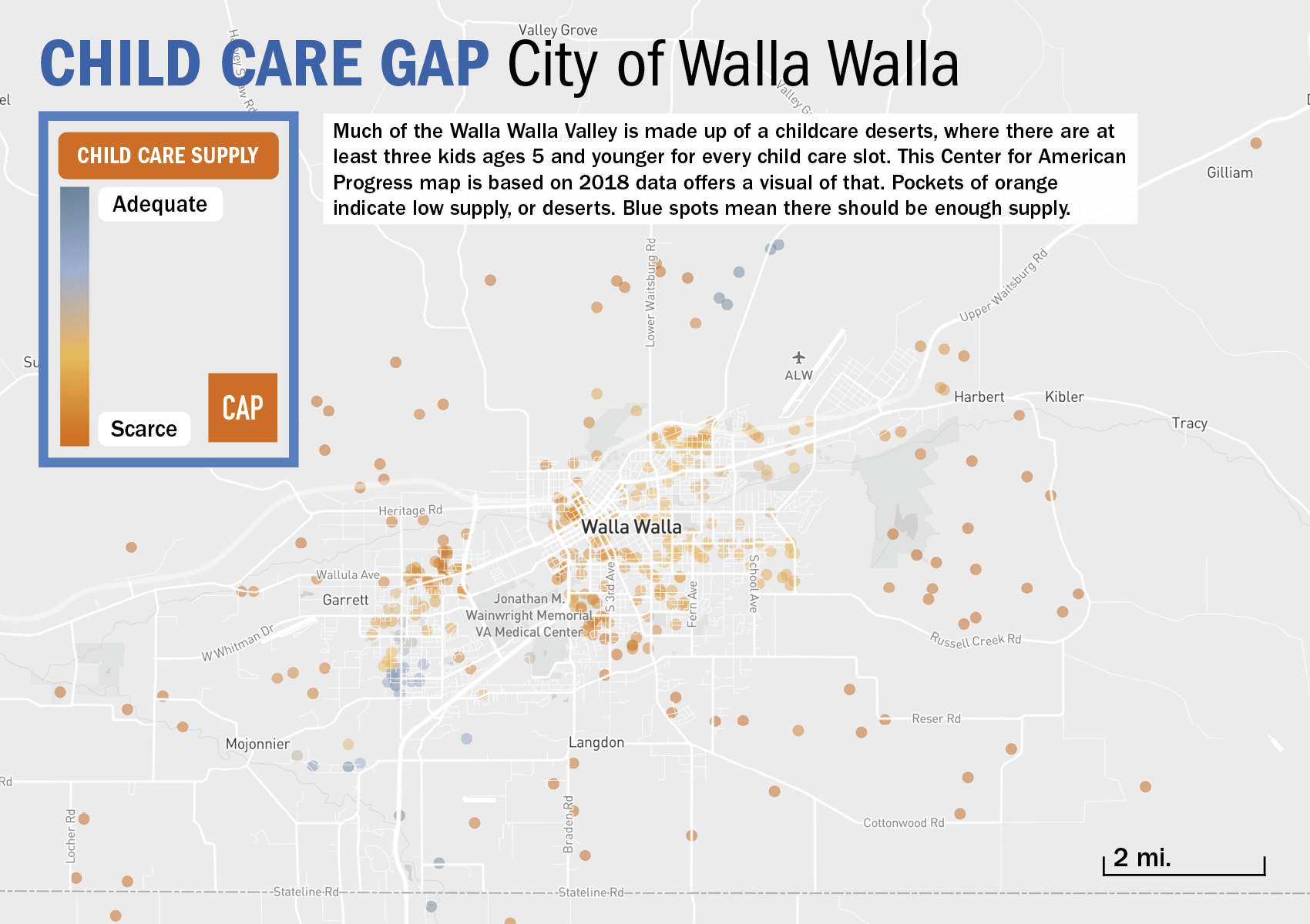 Child care gap in Walla Walla